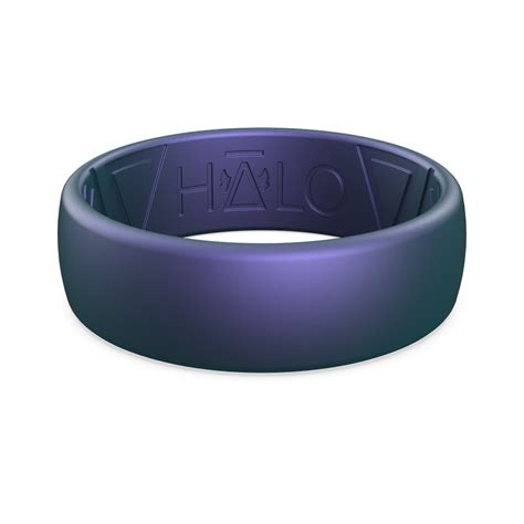 My Halo Ring Fantasy Blue Metallic Silicone Ring Myhaloring