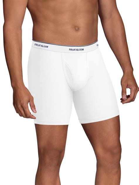 Fruit Of The Loom Mens Coolzone Fly White Boxer Briefs 5 Pack Free