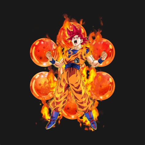 Super Saiyan God Goku Original Design Adonai Ssj God By Eric Arts Inc