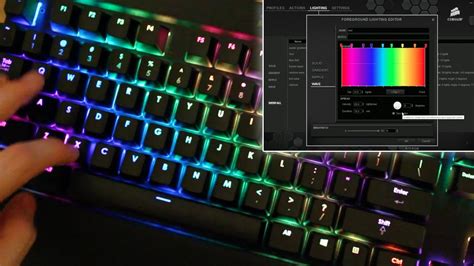 So not only the keyboard. Corsair Gaming K70 RGB Keyboard- Rainbow Tutorial - YouTube