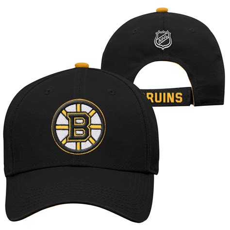 Outerstuff Youth Boston Bruins Nhl Basic Structured Adjustable Cap