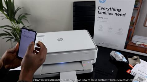Hp Envy 6020 Printer Loading The Paper Tray How To Solve Alignment