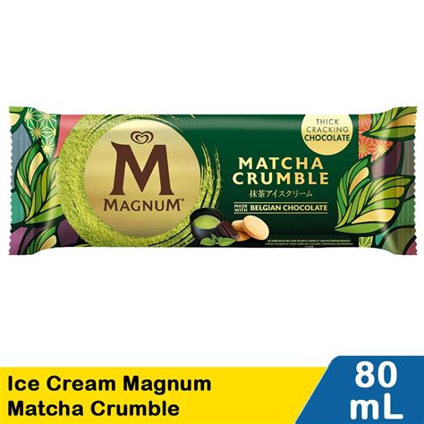 Walls Ice Cream Magnum Matcha Crumble 80ml Klik Indomaret