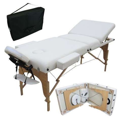 Vivezen ® Table De Massage 13 Cm Pliante 3 Zones En Bois Pliable Portable Ebay