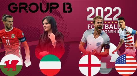 Fifa World Cup 2022 Group B England Iran Usa Wales Youtube