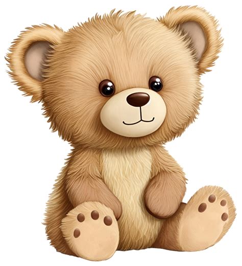 Cute Teddy Bear Ai Generative 29570459 Png