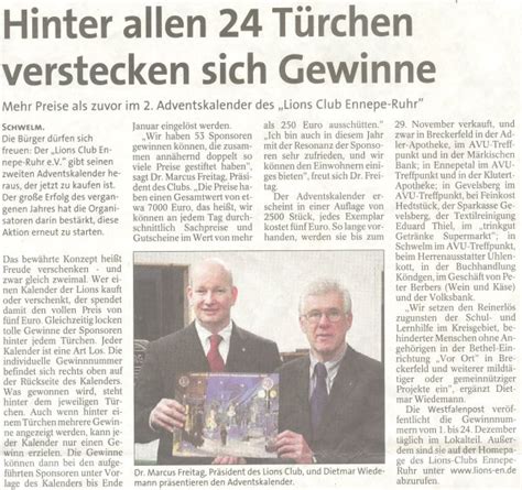 Auch sparkasse und märkische bank, die beiden einzigen mit einer filiale in breckerfeld verbliebenen geldinstitute, haben auf die coronakrise reagiert. LIONS CLUB ENNEPE-RUHR