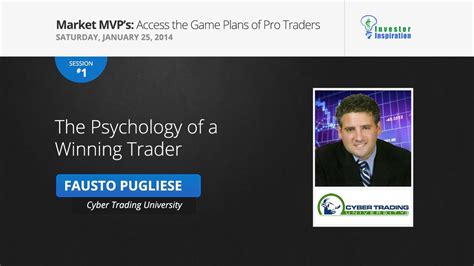 The Psychology Of A Winning Trader Fausto Pugliese Youtube