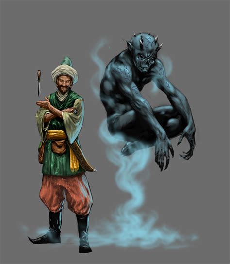 The demon djinn is a male demon name. Interesting on Pinterest | Arabian Nights, Genie Bottle ...