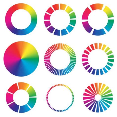 Color Wheel Chart Vector Art Stock Images Depositphotos