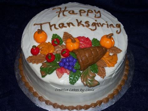 Thanksgiving Cake By Creative Cakes By Chris Cakesdecor