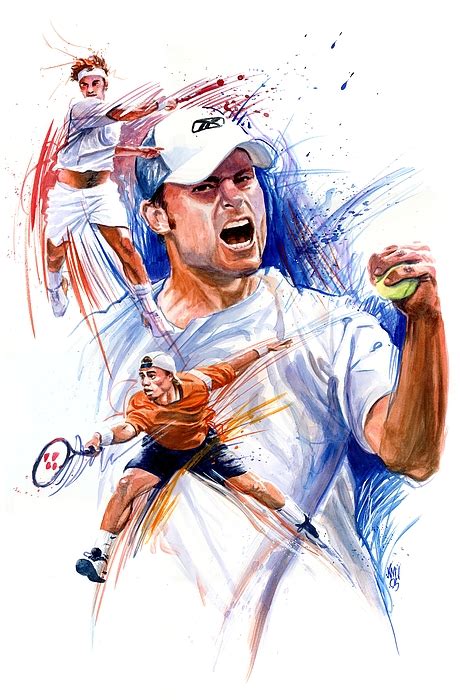 Tennis Snapshot Painting by Ken Meyer