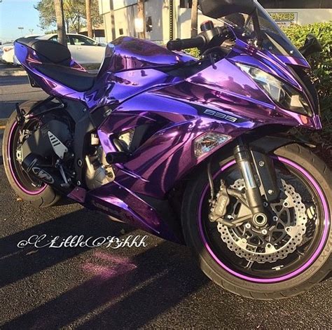 Purple Motorcycle Futuristic Motorcycle Custom Street Bikes Custom
