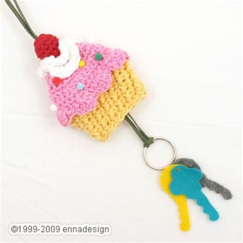 Crochet Cupcake Key Cozy Crochet Accessories Crochet Patterns