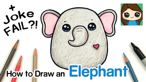 How To Draw A Cute Elephant Easy Squishmallows Joke