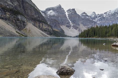 Moraine Lake Banff National Park Stock Photo Image Of Rocky Nature