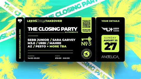 Lit Ibiza Takeover Closing Party Bank Holiday Sunday Angelica