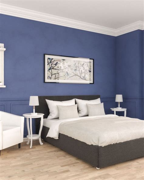 Vintage Royal Blue Bedroom In 2020 Blue Bedroom