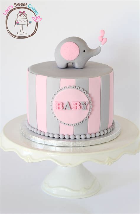 Elephant Cakes For Baby Shower