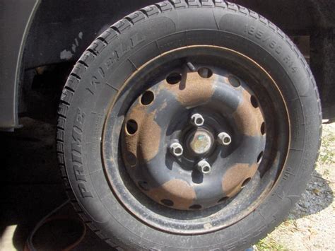 It works pretty well for this type of application! Repaint your rusty wheels