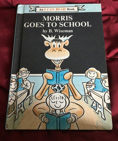Vintage 1970 Morris The Moose Goes To Schoolb Wiseman Hardcover