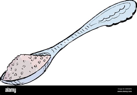 Spoon With Sugar Stock Vector Image And Art Alamy