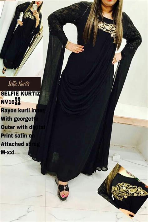 Georgette Anarkali Selfie Kurtis At Rs In New Delhi Id