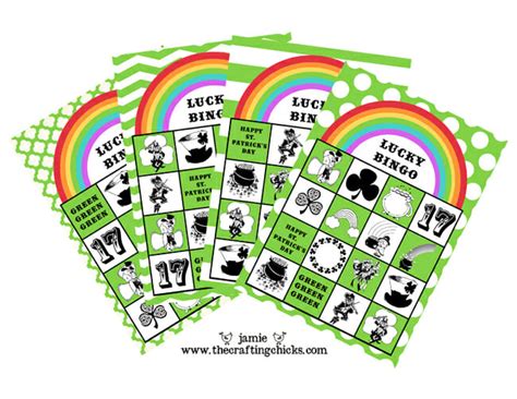 St Patricks Day Lucky Bingo And Free Printables The Crafting Chicks