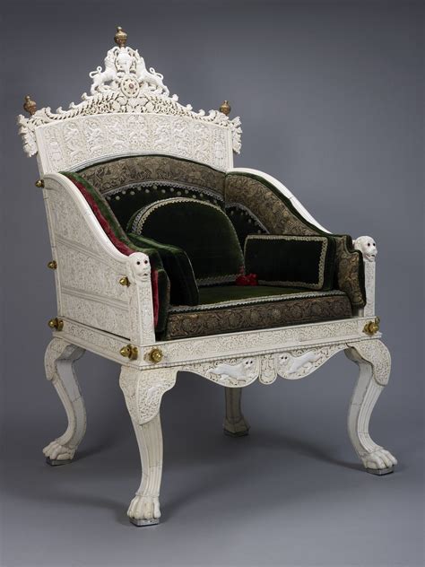 Ivory Throne Presented To Queen Victoria By The Travancore King 1840s