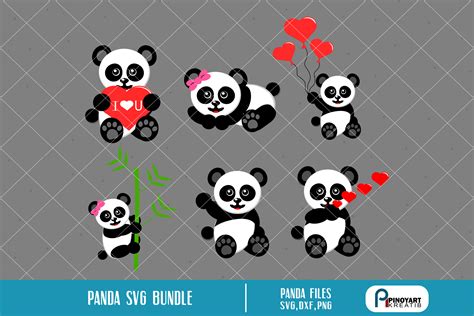 Panda Svgpanda Svg Filepanda Clip Artpanda Cut File