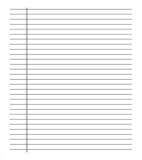 Printable College Ruled Paper 22 Paper Templates And Samples Doc Pdf