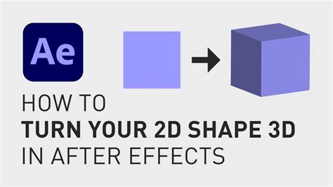 How To Make A Shape 3d In After Effects Youtube