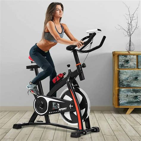 Exercise Bicycle Indoor Bike Cycling Cardio Adjustable Gym Workout Fitness Home Walmart Com