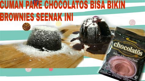 Ilustrasi fudgy brownies di atas piring saji. RESEP BROWNIES CHOCOLATOS LUMER||CEMILAN LOW BUDGET SAAT ...