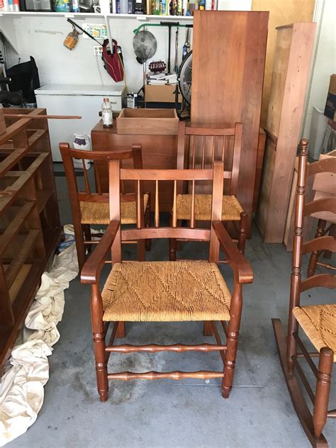They can be used in so many ways. Value of Vintage Cherry Dining Chairs and Rocker? | ThriftyFun