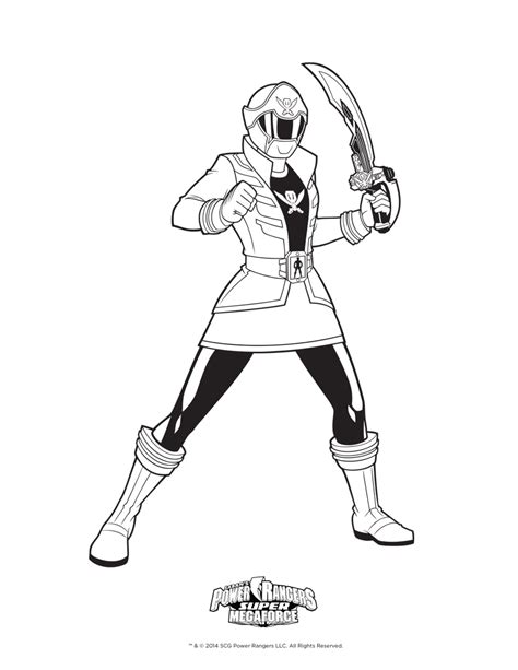Power Rangers Megaforce Coloring Pages At GetColorings Com Free