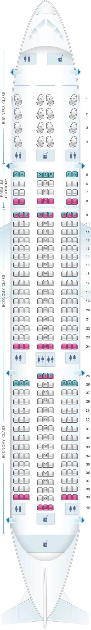 Seat Map Westjet Boeing B787 9 Seatmaestro