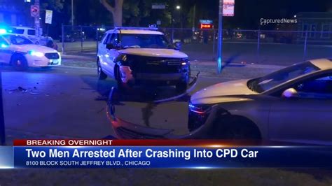 2 Arrested After Crashing Into Chicago Police Department Vehicle With Stolen Audi Police Abc7