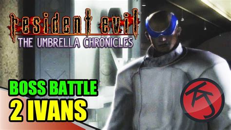 Resident Evil The Umbrella Chronicles Boss Battle Wesker Vs Ivans