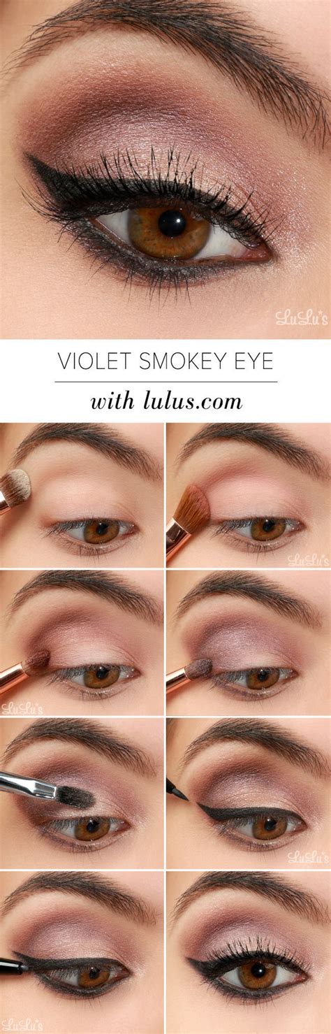 LuLu S How To Violet Smokey Eye Makeup Tutorial Lulus Com Fashion