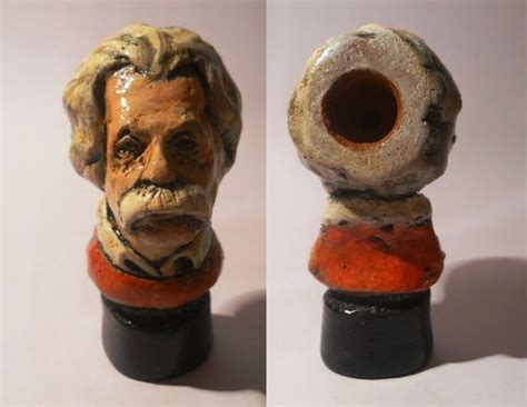 Pipe Albert Einstein Ceramic Handmade Pipe By Woofterrapipe