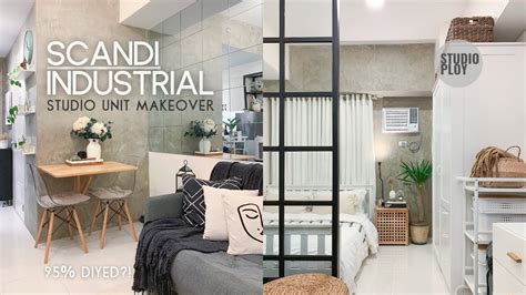 Studio Unit Makeover 24 Sqm 258 Sqft Scandinavian Industrial