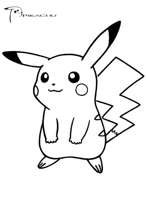 Every child who watched pokemon dreams of becoming hunters of them and have a team for the championship. Pokemon Coloring Pages Pikachu Cute | Pokemon coloring ...