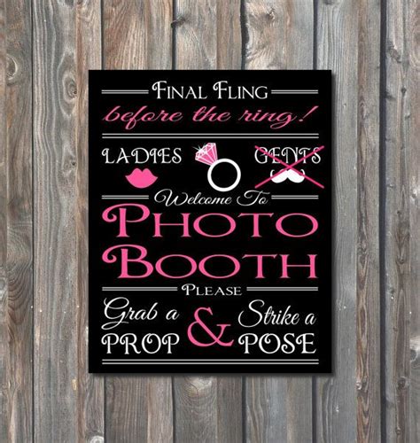 bridal shower photo booth sign printable bachelorette party photo booth sign printable bridal s