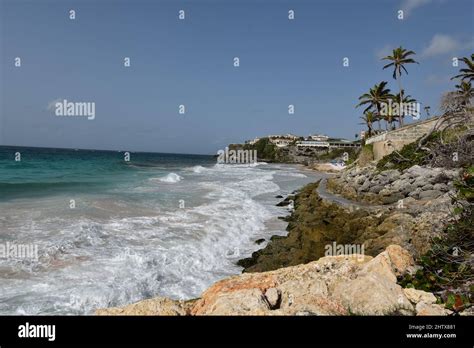 Crane Beach Barbados Stock Photo Alamy