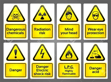 Or perhaps you would like to see pictures of all the various signs you would see in a laboratory and on. Hazard Signs And Meanings - ClipArt Best