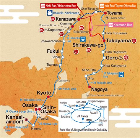 There are several different methods to go to shirakawago, in this article we will introduce the travel methods, time and transportation fee. Takayama-Hokuriku Area Tourist Pass