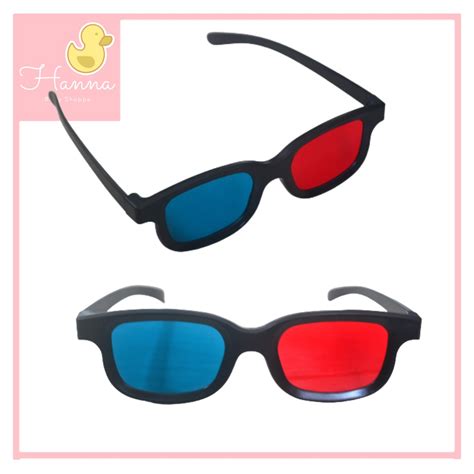 Classic 3d Glasses Red Blue Cyan Spectacle Movie Anaglyph Cermin Mata