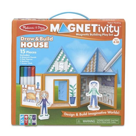 Melissa And Doug Magnetivity Magnetic Building Play Set Draw And Build
