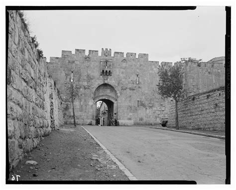 باب الأسباط-القدس: منظر قديم. (1925-1945) /15433- فلسطين ...